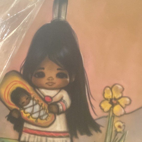 Chris Toffersey Native painting on velvet - Picture 2 of 4